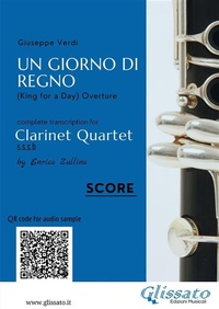 Abbildung von: Clarinet Quartet Score "Un giorno di regno" - Glissato Edizioni Musicali