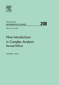 Enlarge image Cover: Nine Introductions in Complex Analysis - Revised Edition - Elsevier