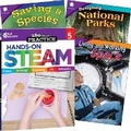 Cover: Learn-at-Home: Hands-On STEAM Bundle Grade 5: 4-Book Set - Teacher Created Materials, Inc
