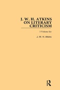 Cover: J. W. H. Atkins on Literary Criticism - Routledge