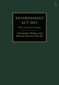 Abbildung von: Environment Act 2021 - Hart Publishing