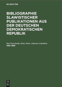 Enlarge image Cover: 1982-1986 - De Gruyter