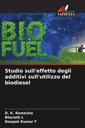 Cover: Studio sull'effetto degli additivi sull'utilizzo del biodiesel - Edizioni Sapienza