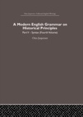 Cover: A Modern English Grammar on Historical Principles - Routledge