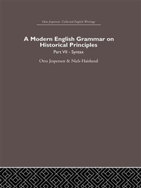 Enlarge image Cover: A Modern English Grammar on Historical Principles - Routledge
