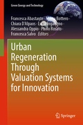 Cover: Urban Regeneration Through Valuation Systems for Innovation - Springer