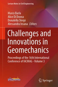 Enlarge image Cover: Challenges and Innovations in Geomechanics - Springer