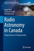 Cover: Radio Astronomy in Canada - Springer