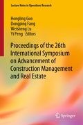 Cover: Proceedings of the 26th International Symposium on Advancement of Construction Management and Real Estate - Springer