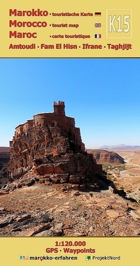 Abbildung von: K15: Amtoudi - Fam El Hisn - Ifrane - Taghjijt 1:120.000 + GPS-Waypoints - MapFox / Projekt Nord