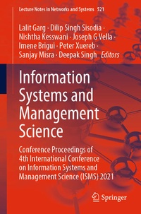 Enlarge image Cover: Information Systems and Management Science - Springer