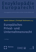 Cover: Europ&auml;isches Privat- und Unternehmensrecht - Nomos