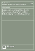 Abbildung von: Beschlussmängelstreitigkeiten in Personengesellschaften und ihre Entscheidung vor Schiedsgerichten - Nomos