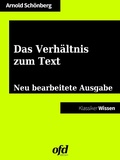 Cover: Das Verh&auml;ltnis zum Text - Books on Demand
