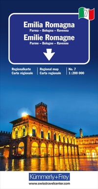 Abbildung von: Kümmerly+Frey Regional-Strassenkarte 7 Emilia Romagna 1:200.000 - Hallwag Kümmerly+Frey