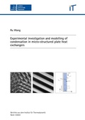 Cover: Experimental investigation and modelling of condensation in micro-structured plate heat exchangers - TEWISS