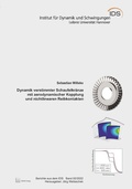 Cover: Dynamik verstimmter Schaufelkr&auml;nze mit aerodynamischer Kopplung und nichtlinearen Reibkontakten - TEWISS