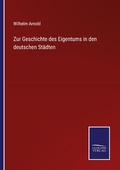 Cover: Zur Geschichte des Eigentums in den deutschen Staedten - Outlook