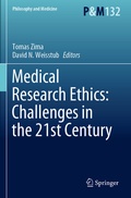 Cover: Medical Research Ethics: Challenges in the 21st Century - Springer