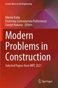 Cover: Modern Problems in Construction - Springer