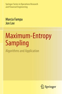 Enlarge image Cover: Maximum-Entropy Sampling - Springer