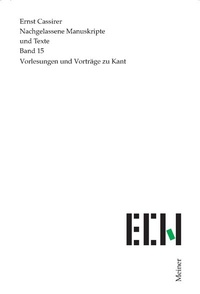 Abbildung von: Vorlesungen und Vorträge zu Kant - Meiner