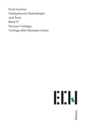 Cover: Davoser Vortr&auml;ge. Vortr&auml;ge &uuml;ber Hermann Cohen - Meiner
