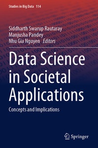 Enlarge image Cover: Data Science in Societal Applications - Springer