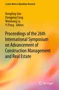 Cover: Proceedings of the 26th International Symposium on Advancement of Construction Management and Real Estate - Springer