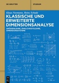 Cover: Klassische und erweiterte Dimensionsanalyse - De Gruyter