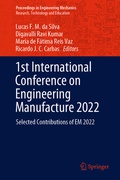Cover: 1st International Conference on Engineering Manufacture 2022 - Springer