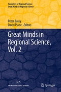 Cover: Great Minds in Regional Science, Vol. 2 - Springer