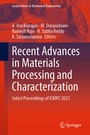 Cover: Recent Advances in Materials Processing and Characterization - Springer