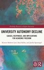Cover: University Autonomy Decline - Routledge