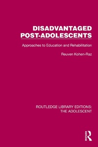 Abbildung von: Disadvantaged Post-Adolescents - Routledge