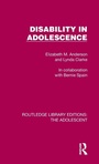 Cover: Disability in Adolescence - Routledge