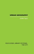Cover: Urban Geography - Routledge