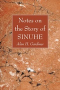 Cover: Notes on the Story of Sinuhe - Wipf & Stock Publishers