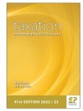 Cover: Taxation - incorporating the 2022 Finance Act 2022/23 2022 - Fiscal Publications