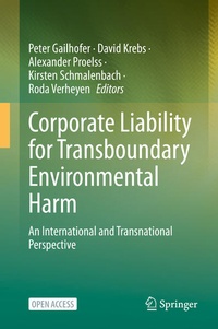 Bild: Corporate Liability for Transboundary Environmental Harm - Springer