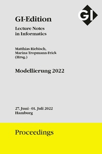 Enlarge image Cover: GI Edition Proceedings Band 324 "Modellierung 2022" - Köllen