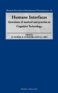 Cover: Humane Interfaces: Volume 13 - North-Holland