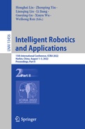 Cover: Intelligent Robotics and Applications - Springer