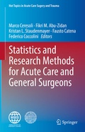 Cover: Statistics and Research Methods for Acute Care and General Surgeons - Springer