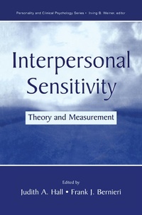 Enlarge image Cover: Interpersonal Sensitivity - Psychology Press Ltd