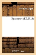 Cover: Epaisseurs - Hachette Livre Bnf