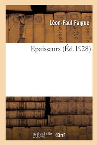 Enlarge image Cover: Epaisseurs - Hachette Livre Bnf
