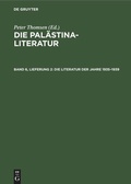 Cover: Die Literatur der Jahre 1935-1939 - De Gruyter