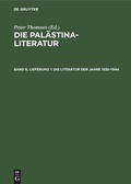 Cover: Die Literatur der Jahre 1935-1944 - De Gruyter