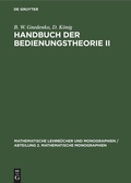 Cover: Handbuch der Bedienungstheorie II - De Gruyter